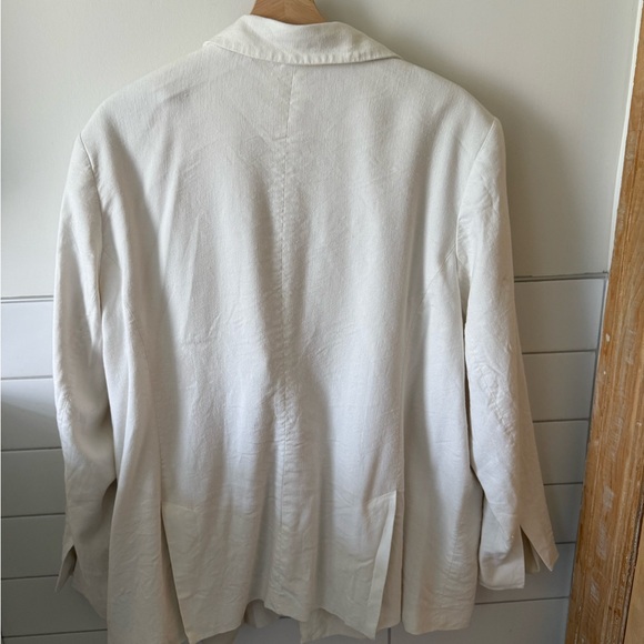 White Women's Blazer - Picture 2 of 3
